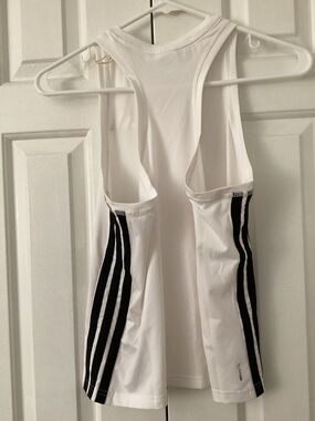 Adidas Climacool 3-Stripes Racerback Training Tank Top White/Black - Medium NWOT